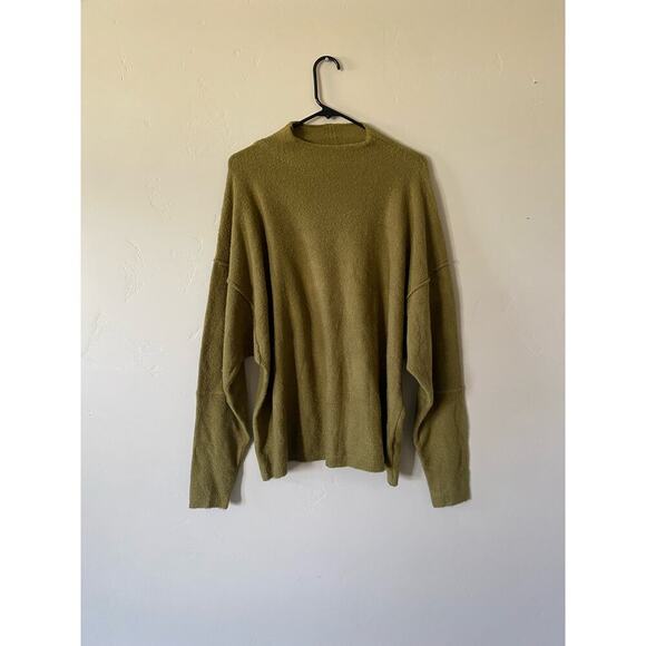 Olive Green Mock Turtle Neck Sweater - Picture 1 of 5